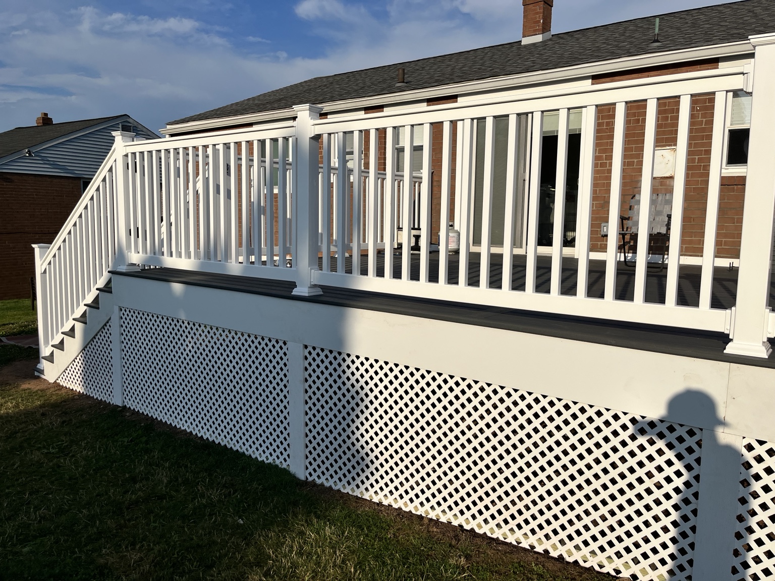 Gray Composite Deck & Stairs project photo 2