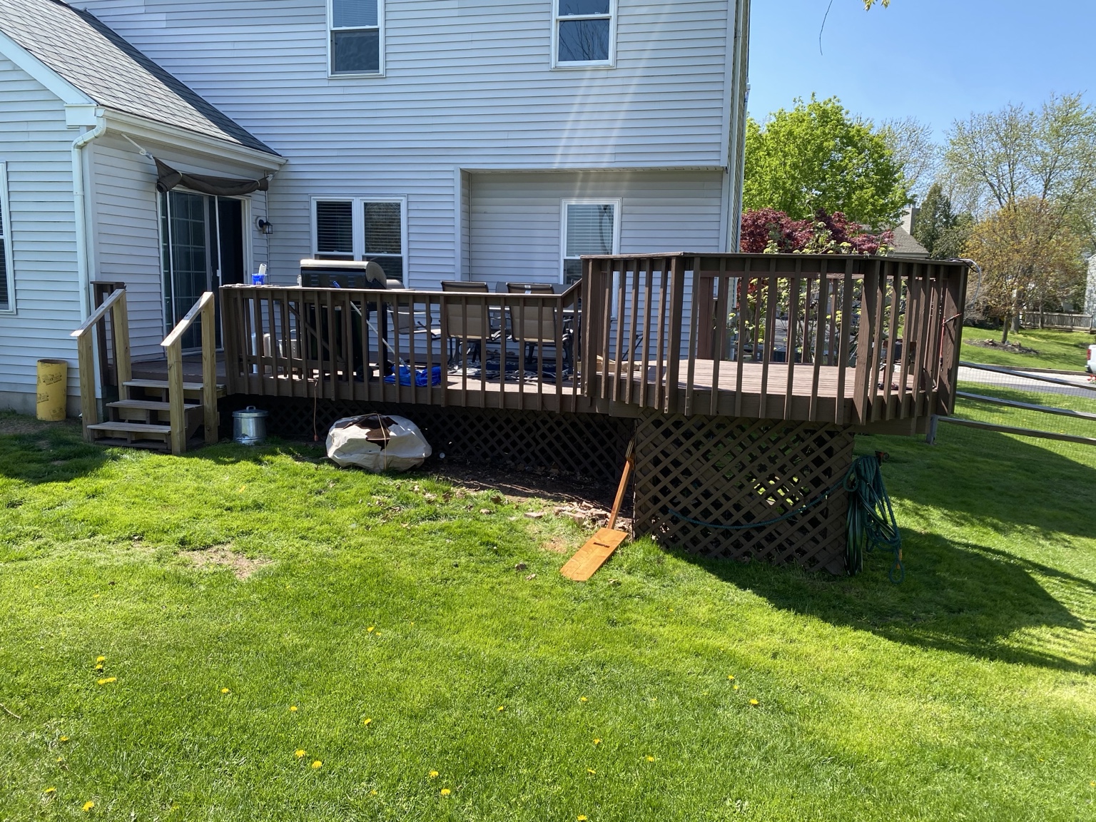 Gray Composite Deck Rebuild project photo 2