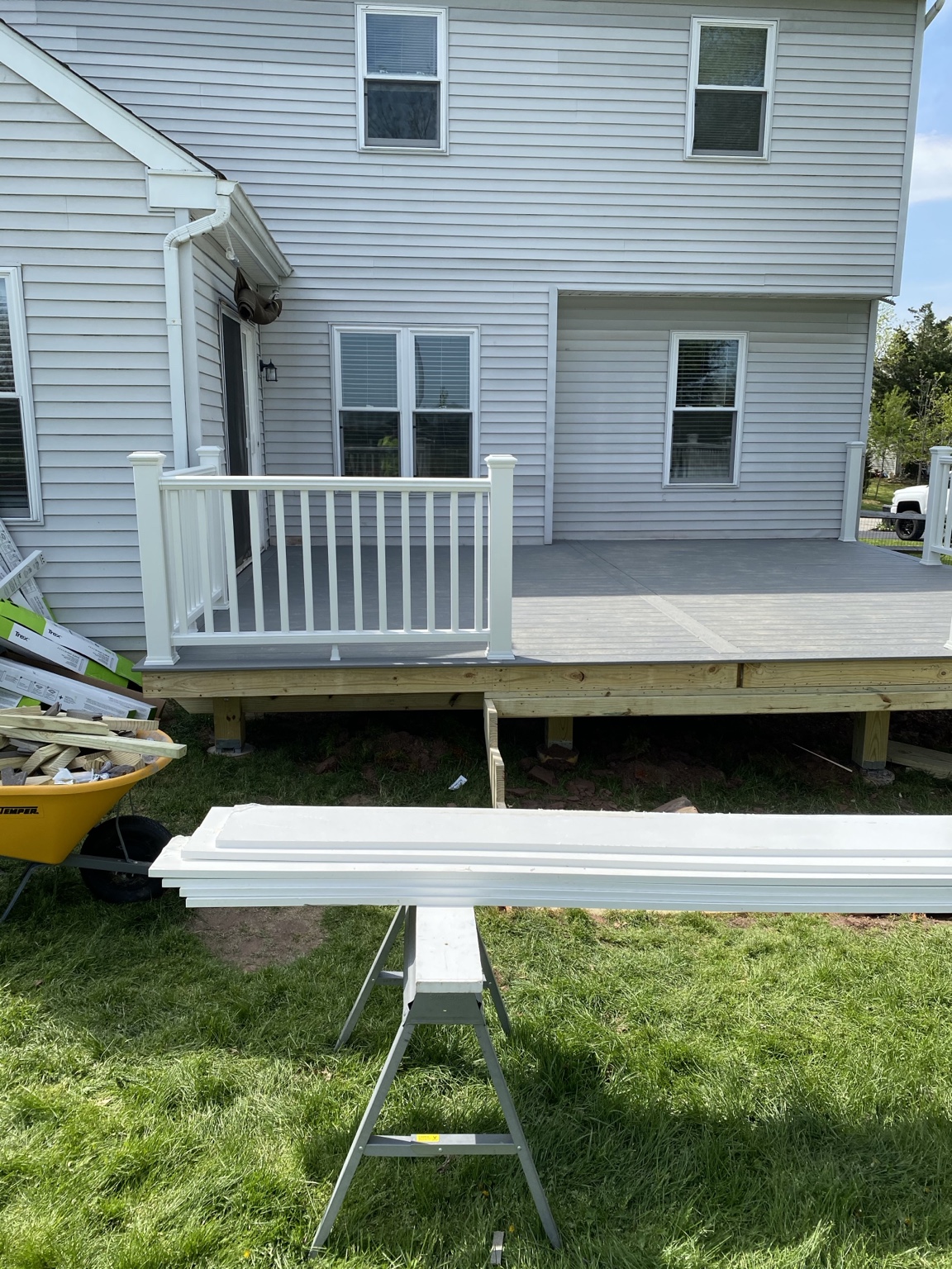 Gray Composite Deck Rebuild project photo 5