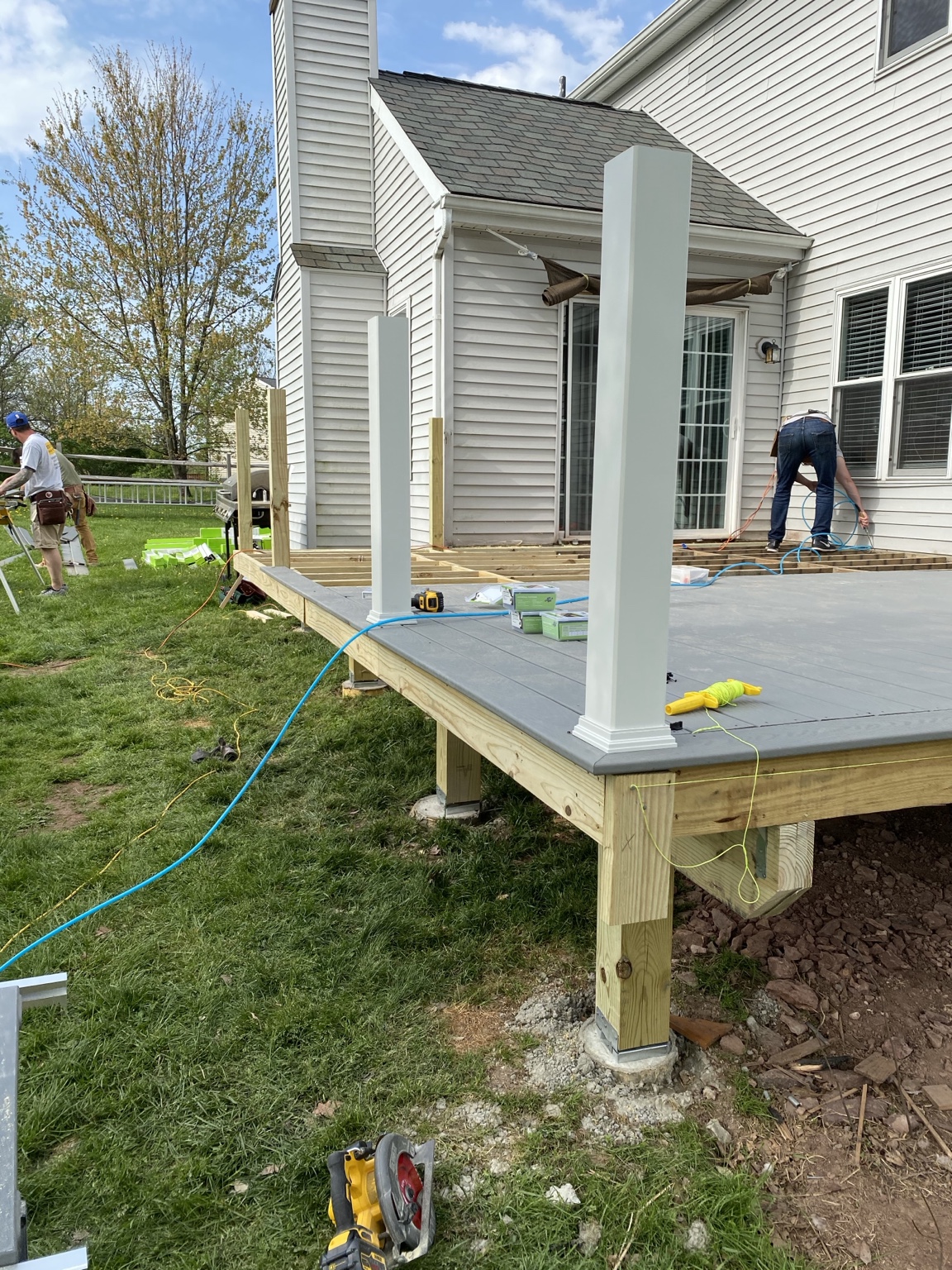 Gray Composite Deck Rebuild project photo 4