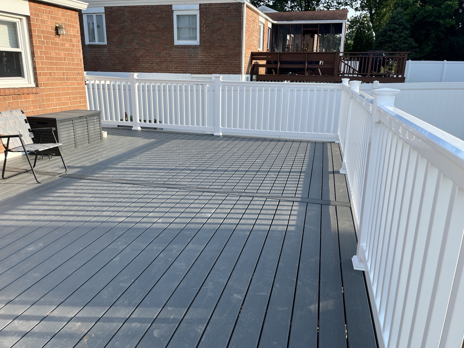 Gray Composite Deck & Stairs project photo 4