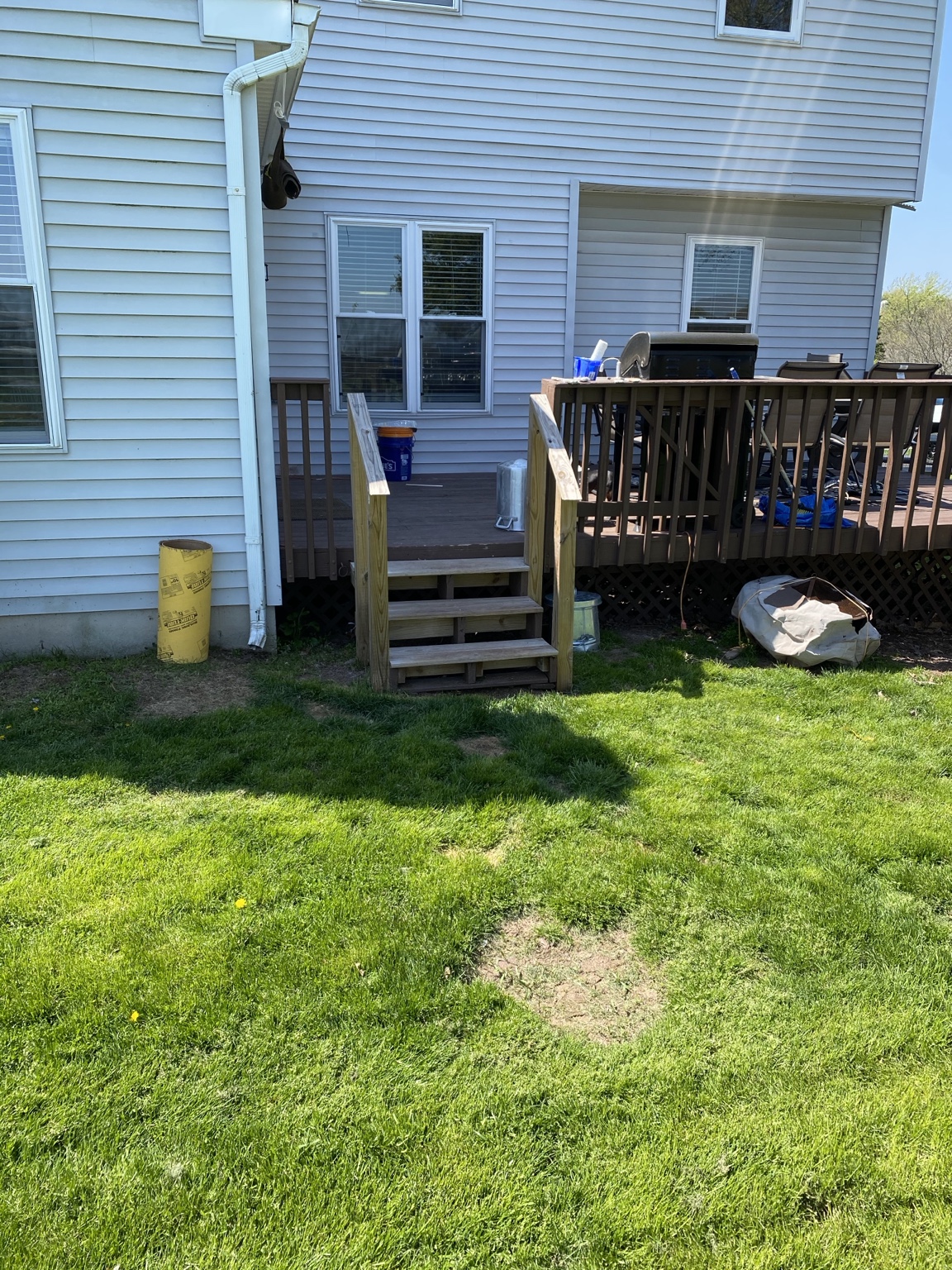 Gray Composite Deck Rebuild project photo 1